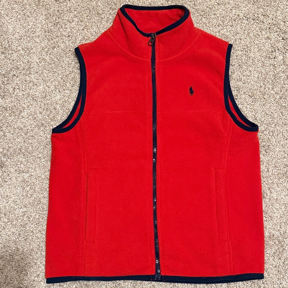 Polo by Ralph Lauren Red Fleece Vest for Kids